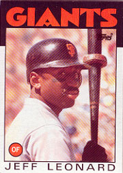 1986 Topps Baseball Cards      490     Jeff Leonard